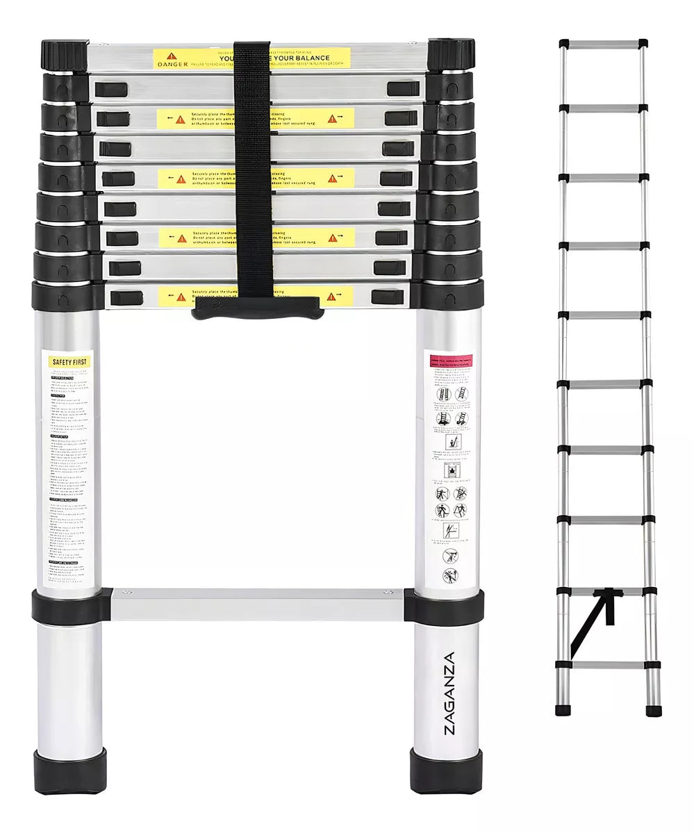 Escada Telescópica Portátil Pro + Trena Vonder de Brinde - Somente até segunda
