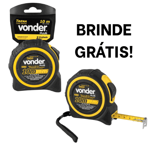 Escada Telescópica Portátil Pro + Trena Vonder de Brinde - Somente até segunda