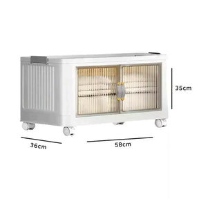 Kit 12 Caixas Organizadoras - Dobrável Rodinha 48cm