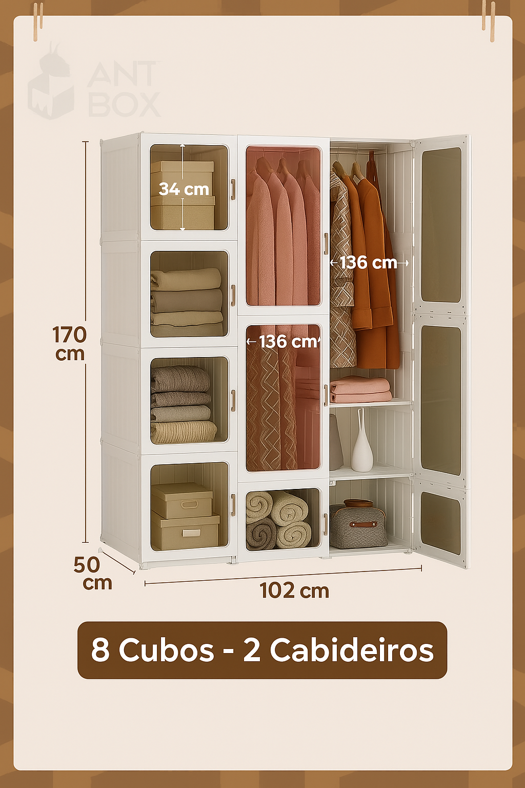 Guarda Roupa Dobrável inteligente